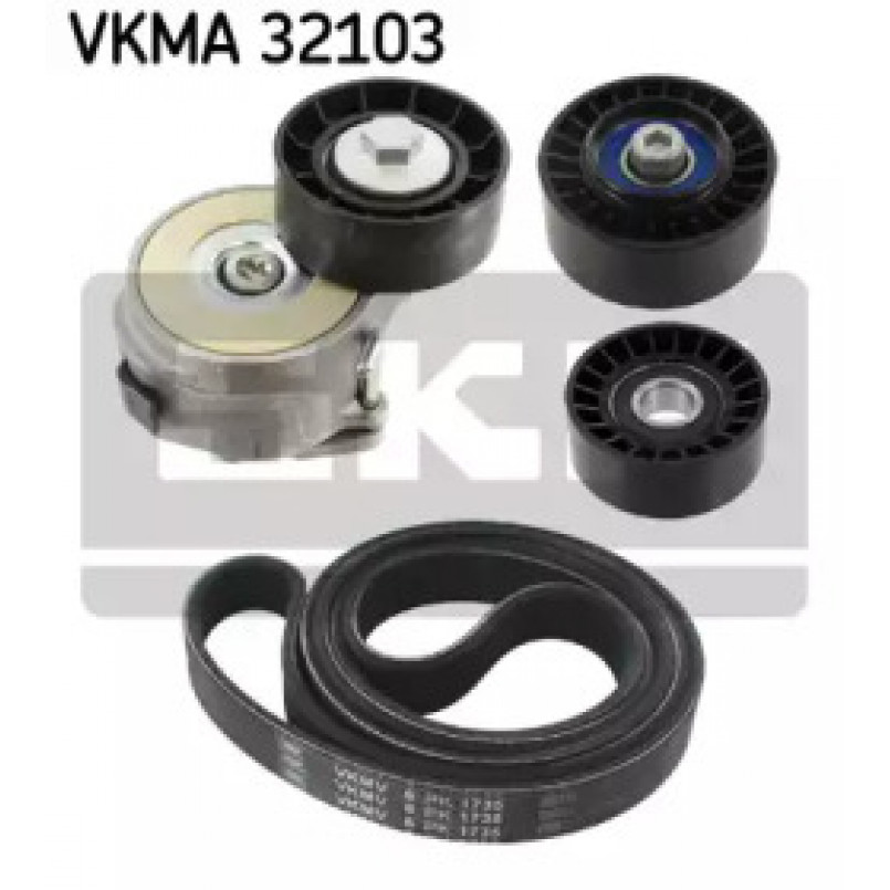 VKMA 32103 SKF Комплект доріжкового ремня (ролик, ремінь)
